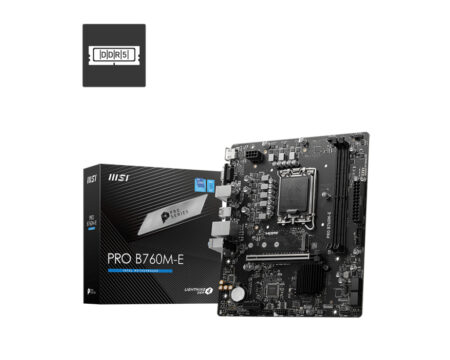 Mb MSI Pro B760M-E Socket 1700/2Xddr5/HDMI/VGA/Lightning Gen4/Micro-ATX