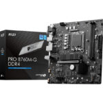 Mb MSI Pro B760M-G DDR4 Socket 1700/2Xddr4 4800/HDMI/DP/VGA/2Xm.2/Micro ATX
