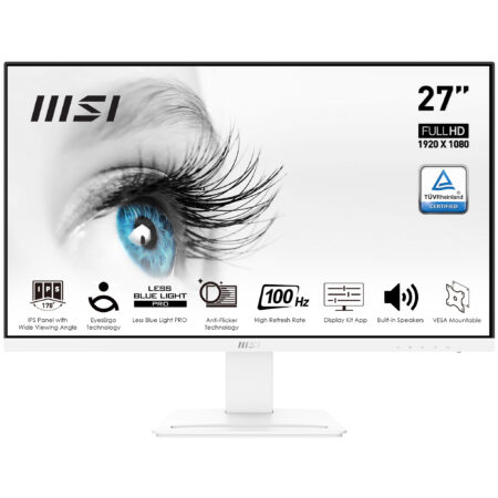 MONITOR 27″ MSI GAMING PRO MP273AW LED/VESA/PLANO/FULL HD/100HZ/1MS/BLANCO