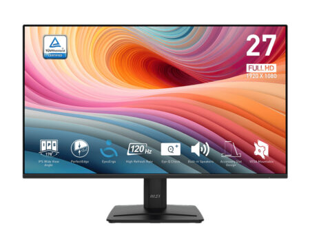 MONITOR 27″ MSI PRO MP275 E2 LED/FULL HD/IPS/120 HZ/ALTAVOCES INTEGRADOS/HDMI/DP/D-SUB (VGA)