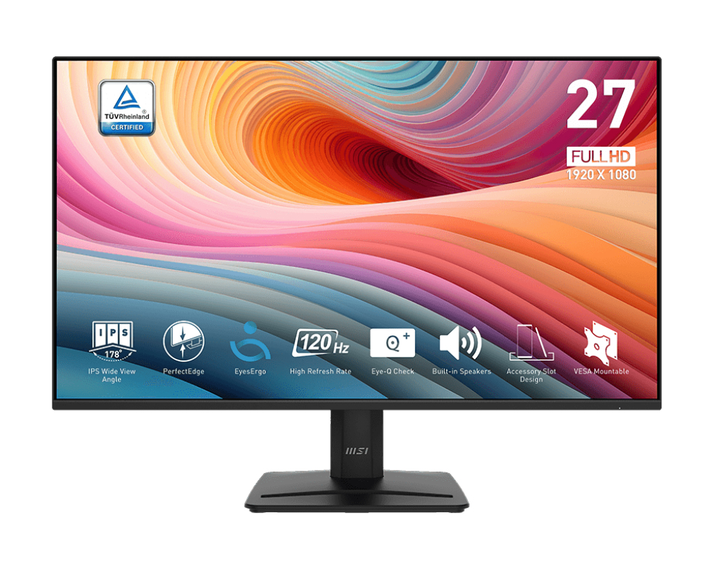 Monitor 27" Msi Pro Mp275 E2 Led/full Hd/ips/120 Hz/altavoces Integrados/hdmi/dp/d-sub (vga)