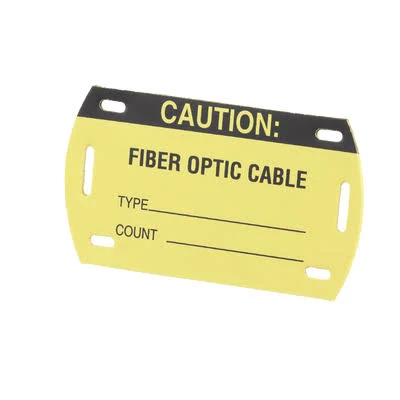 Kit De 5 Etiquetas Autolaminadas Para Fibra Optica Panduit Pst-Fo Para Uso Interior/Exterior/90.42 X 52.32 Mm/Color Negro Con Amarillo