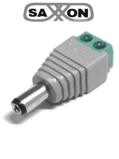 Saxxon Psubr12H – Bolsa De 10 Conectores Macho Para Alimentación De Camaras/ Terminales Tipo Tornillo Positivo Y Negativo/ Resistente A La Oxidación