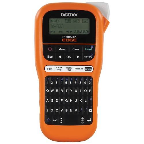 Rotulador Brother Pte110 P-touch Edge/180dpi/teclado Qwerty/2 Lineas De Impresion/cintas De 6mm/12 Mm/color Naranja