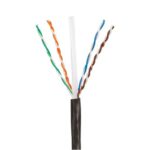 Bobina De Cable Utp De 4 Pares Panduit Puo6C04Bl-Ceg, Exterior/Con Gel/Cat6/23Awg/Industrial P/ Climas Extremos/Negro/305M