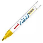 Marcador Uni Paint Px20Am - Amarillo, Venta Individual.