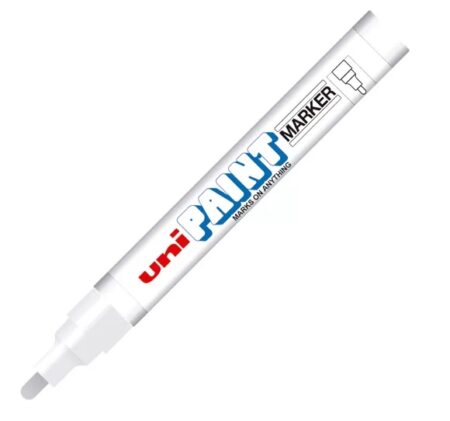 Marcador Uni Paint Px20Bl – Color Blanco, Venta Individual.