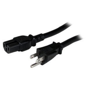 CABLE 2.4M ALIMENTACION 14AWG PC NEMA5-15P A C15 STARTECH, PXT515C158