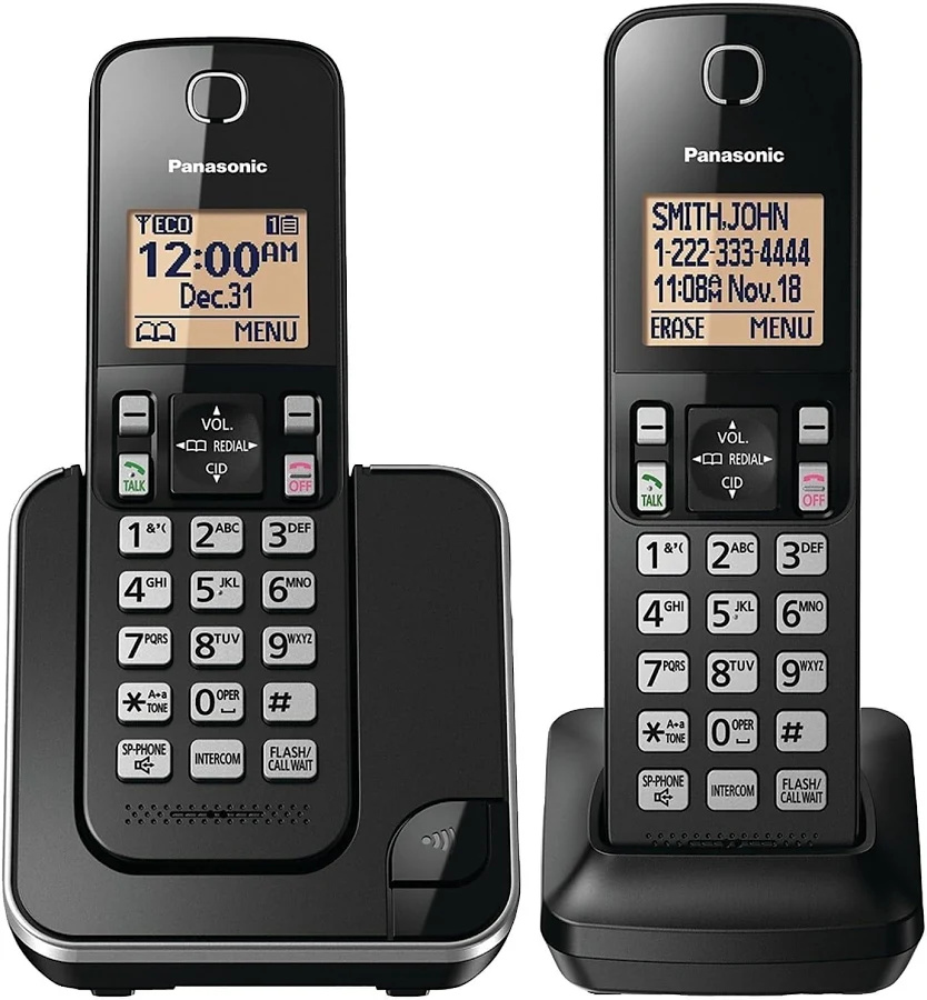 TELEFONO ALAMBRICO E INALAMBRICO/PANTALLA LCD/BLUETOOTH/INTERCOMUNICADOR/COLOR NEGRO/KX-TGF882