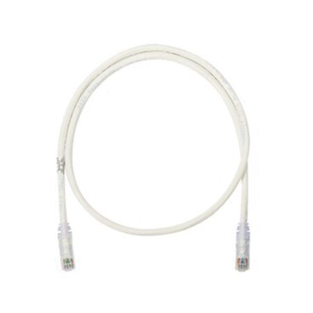 Cable De Parcheo Utp Cat6 Panduit Plug Modular En Cada Extremo, 1 Ft 30.48 Cm, Blanco, Nk6Pc1Y