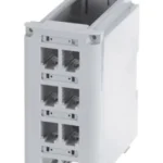Patch Panel Modular Para Cobre Panduit Cdpp8Rg-S Blindado/De Instalacion En Riel Din Estandar De 35Mm/8 Puertos Mini-Com/Color Gris