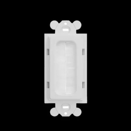 Placa De Pared Pasacables Tipo Cepillo Panduit Estandar Gfci/Material Abs/Color Blanco/Cfgbwh