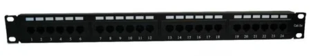 Patch Panel Modular De 24 Puertos Nexxt Aw192Nxt40 Para Montaje En Rack/Rj-45/1U/Sin Blindaje