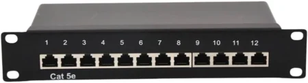 Patch Panel De Impacto 110 Linkedpro Lp-Pp-529 Blindado (Stp) De 12 Puertos Cat5E, 10In