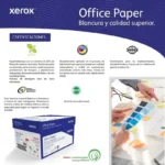 Caja C/5000 Hojas De Papel Bond Xerox 3M02040 Office Paper, Tamaño Carta, 75Gr/M2, Blancura 97%