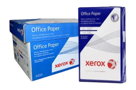 Caja C/5000 Hojas De Papel Xerox 3M2041 Bond Azul/Oficio/Blancura 95%