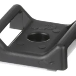 Paquete C/100 Piezas Sujetador Para Cable Panduit Abmt-A-C20 Con Adhesivo/28.5 X 28.5 Mm (1.12 In X 1.12 In)/Color Negro