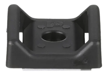 Paquete C/100 Piezas Sujetador Para Cable Panduit Abmt-A-C20 Con Adhesivo/28.5 X 28.5 Mm (1.12 In X 1.12 In)/Color Negro
