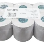 Paquete C/10 Rollos De Papel Termico Ghia Ptg57N 57X60Mm/Para Impresoras De 58Mm/Reaccion Negro