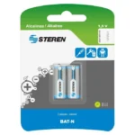 Bateria Alcalina Steren Bat-N Tipo N, 1.5V, 250 mAh, 2 Piezas