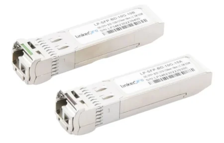 Par De Transceptores Opticos Bidireccionales Sfp+Mini-Gbic Linkedpro Lp-Sfp-Bd-10G-10/Monomodo 1270&1330Nm/10Gbps/10Gbase-Bx/Conector Lc/Upc Simplex/Ddm/Hasta 10Km
