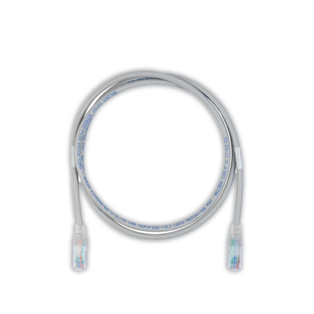 Cable Patch Cord Utp Cat6A Belden Cad1108007 Diametro Reducido/Interior/Gris/4 Pares/28 Awg/Forro Pvc/Cmr/2.1 Metros