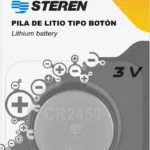 Bateria De Litio Steren Bat-Cr2450 Tipo Boton, 3V, 1 Pieza