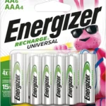 BLISTER C/6 PILAS "AA" Y 4 PILAS "AAA" ENERGIZER RECARGABLE UNIVERSAL AA-BP6-AAA-BP4