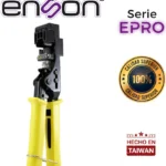 Pinza Rematadora Enson Epro-Jacktool, Poncha Jacks RJ45, Con Guillotina Para Exceso De Cable, Negro-Amarillo