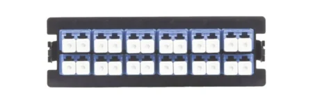 Placa Acopladora Para Distribuidor De Fibra Optica Linkedpro Incluye 12 Acopladores Lc Duplex Para Fibra Monomodo/Lp-Fo-Lc-D12-Sm