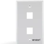 Placa De Pared Enson Epro-Fp20 Con 2 Puertos RJ45/Interior/Color Blanco