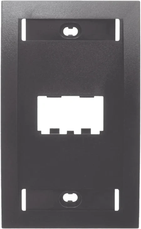 Placa De Pared Vertical Ejecutiva Panduit Cfpe2Bly, Salida De 2 Puertos Mini-Com, Con Espacios Para Etiquetas, Color Negro