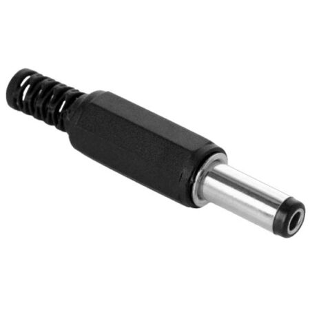 PAQUETE C/100 PIEZAS PLUG INVERTIDO 2.1MM STEREN 250-187 PLASTICO/COLOR NEGRO
