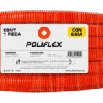 Poliducto 3/4" Poliflex P-Lng25-050 Con Guia 50M/Color Naranja