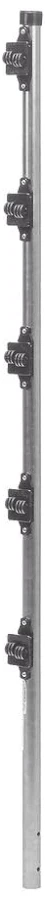 Poste De Paso Epcom Sys-Post-3/1.2M/Para Cerca Electrificada/Tubo Galvanizado/Cal. 18 De 1″Diam/Con Tapon Y 5 Aisladores Instalados