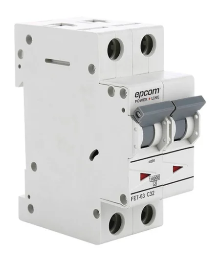 Proteccion Termica 2P/40A Epcom Powerline Fe7632Pc40 Corriente Alterna 400 Vca Para Aplicacion Fotovoltaica Montaje Riel Din