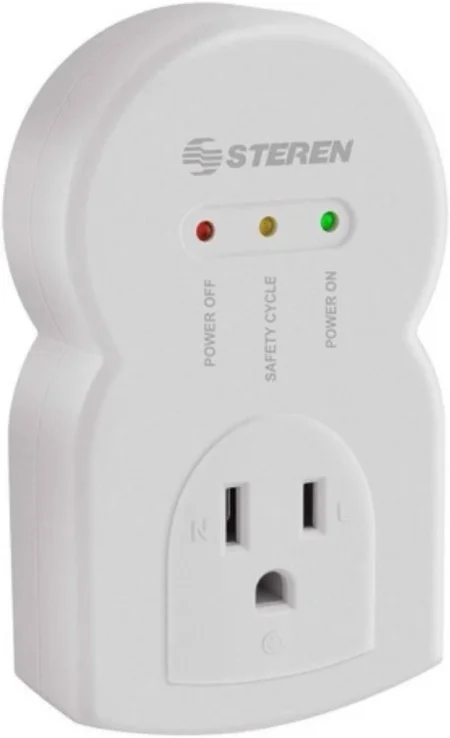 Supresor De Picos Steren 920-010 3600W, 1 Contacto, 90 Joules, Blanco