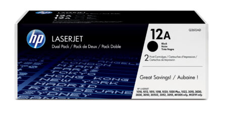 Toner HP 12A Dual Pack (2 Piezas) Q2612Ad