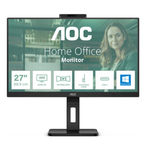 MONITOR 27" AOC Q27P3CW LED/PANTALLA PLANA/IPS/USB-C 3.2/DP/COLOR NEGRO