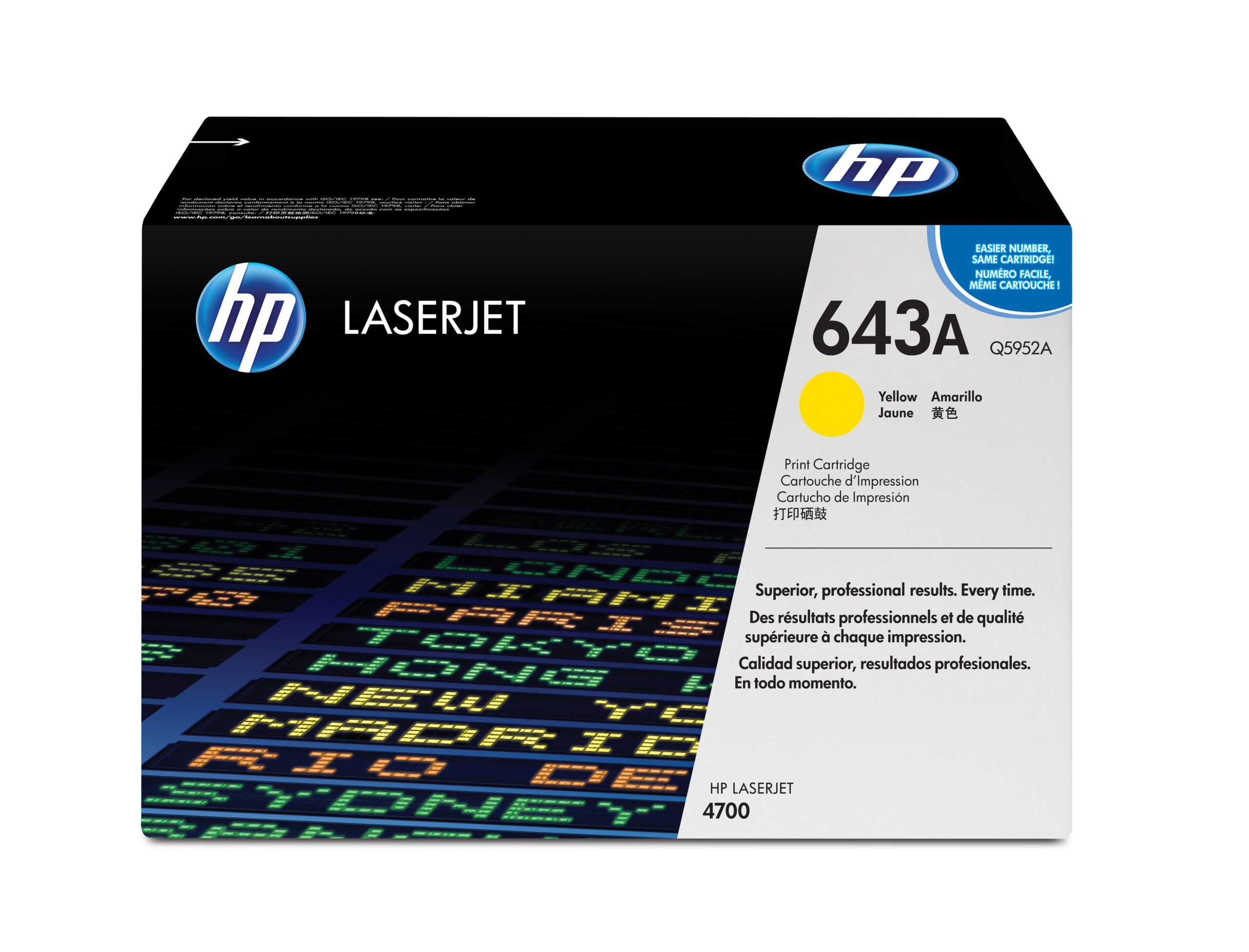 TONER HP Q5952A AMARILLO 10,000 PAGINAS P/LASER 4700