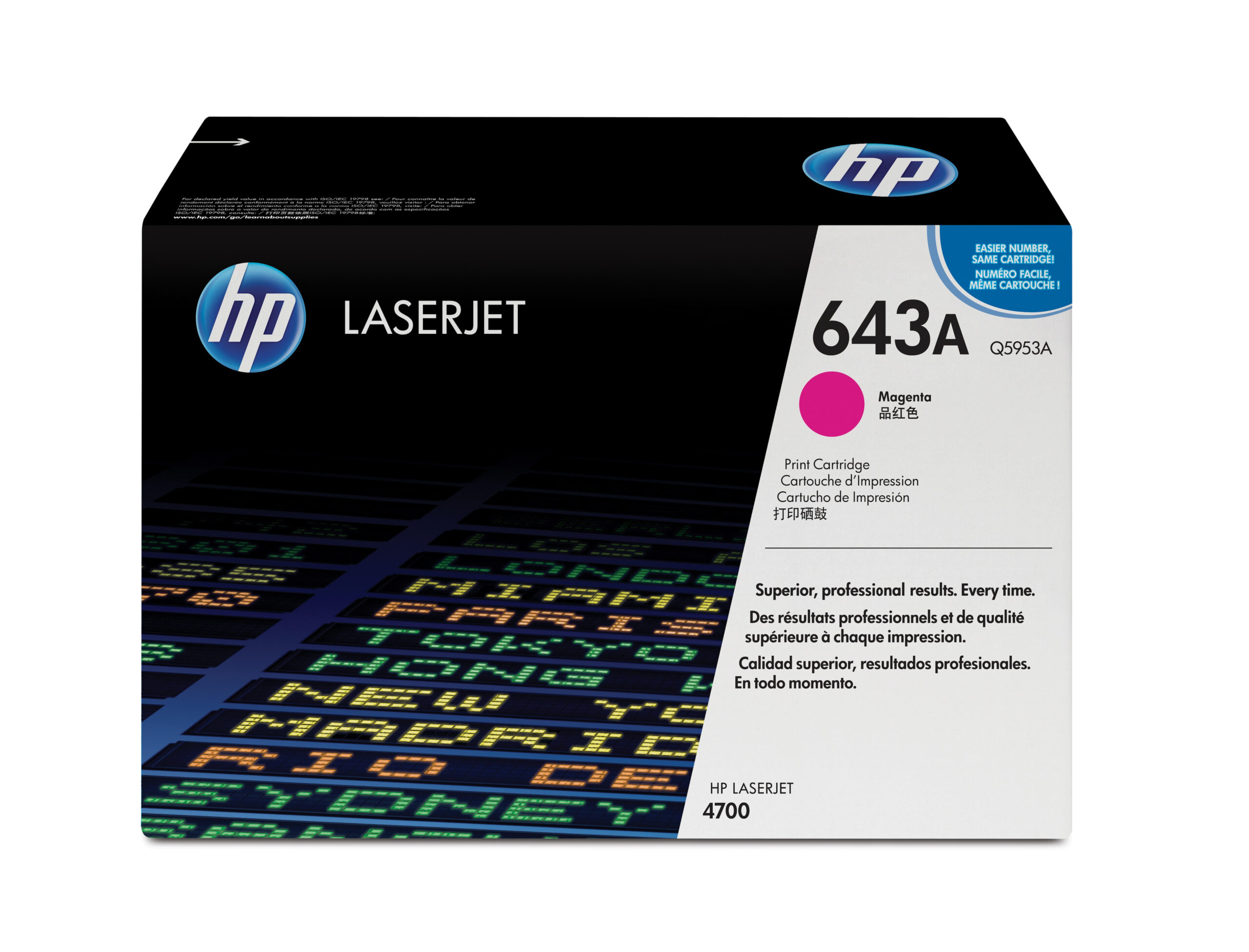 TONER HP Q5953A MAGENTA 10,000 PAGINAS P/LASER 4700