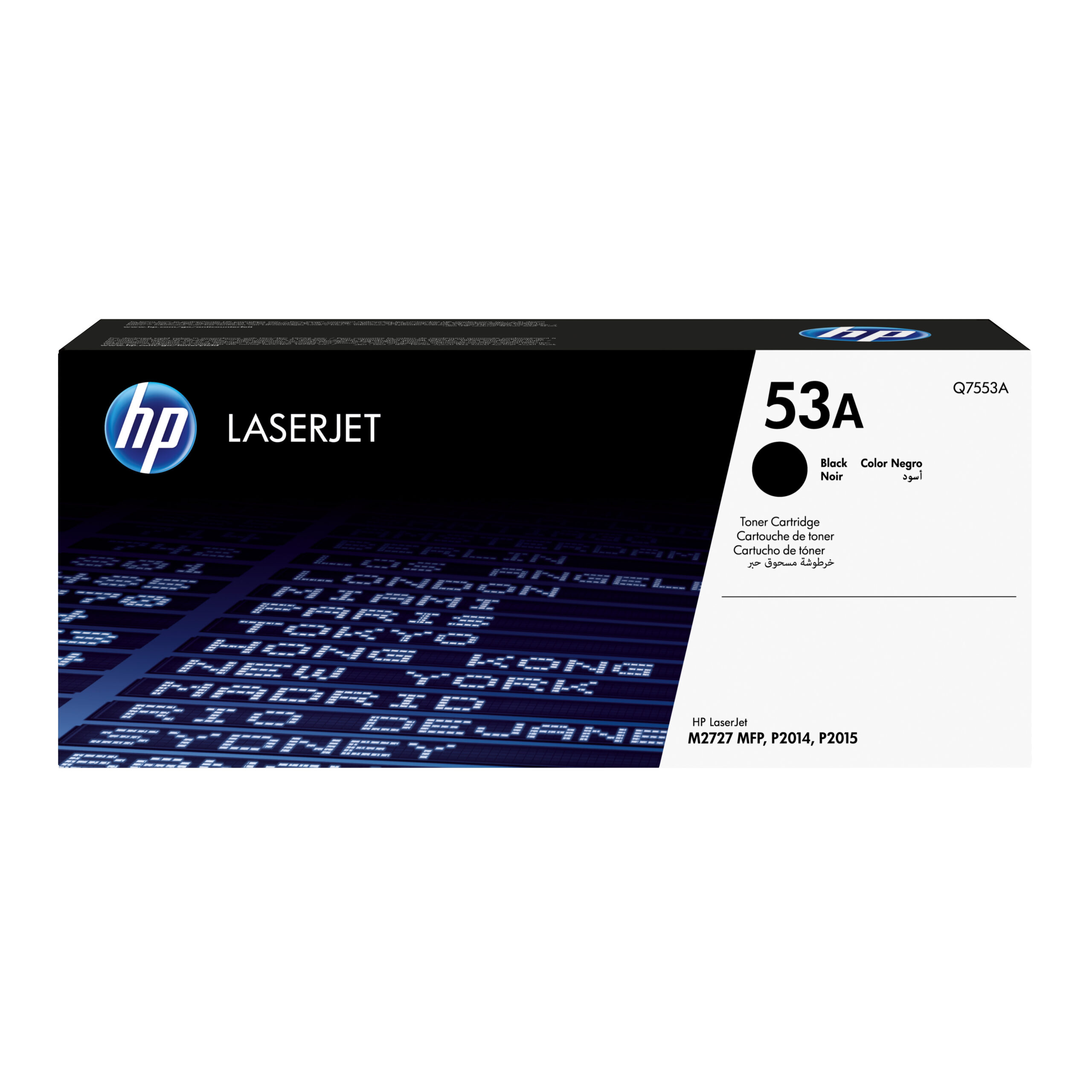 TONER HP 53A NEGRO 3,000 PAGINAS P/LASERJET P2015 SERIES, Q7553A