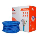 BOBINA DE CABLE UTP CAT6 QIAN QHR-CAT6-10/100MTS/INTERIOR/COLOR AZUL