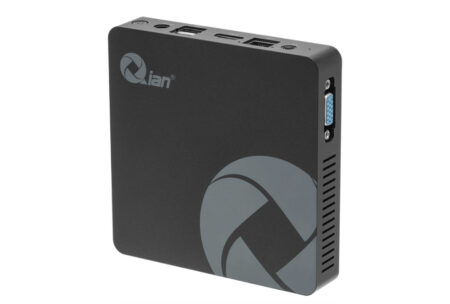 Qian Mini Pc Celeron N3350 - 4Gb, 64Gb, LAN, WiFi, Bt, 4 USB, Jack 3.5Mm, HDMI VGA, Incluye Kit De Teclado Y Mouse, W10P, 1 Año Garantia, Qii-07C46-Kw