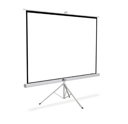 Pantalla Para Proyeccion 120″ Con Tripie Qian Qpd-69603 Blanco Mate