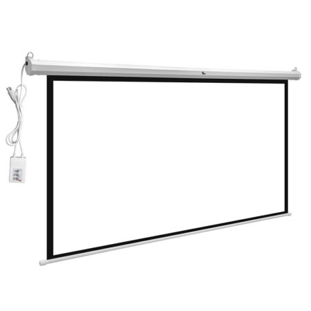 Pantalla Para Proyeccion 120″ Electrica Qian Qxs-1E120, Color Blanco