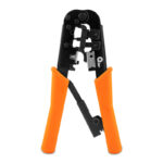 Qian Pinza Ponchadora 3 En 1 Para Cable Utp Cat3, Cat5, Cat5E, Cat6 Conectores RJ11 Y RJ45, Pelado, Corte, Prensado Mod. Qyz-042Ct