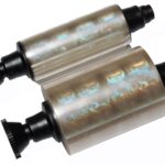 Cinta Holograma Evolis - Optoseal 350 Laminaciones. R4002. Recubrimiento De Barniz De Cinta Holográfico (Diseño De Globo).