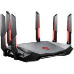 Router Inalambrico MSI Radix Axe6600 WiFi 6E Tri-Band /2.4/5/6Ghz/Doble Banda/Para Gaming Wi-Fi 6E/4804 Mbit/S/5X Rj-45