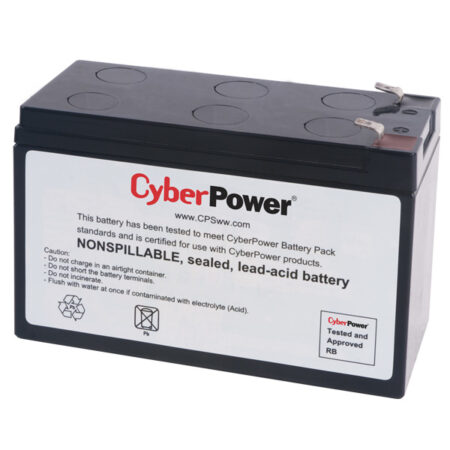 Bateria De Reemplazo De 12V/7A Cyberpower Rb1270 P/No Break